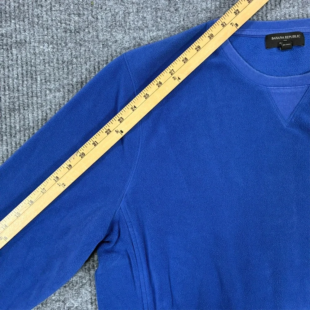 Banana Republic Ultrawarm Sweatshirt Mens Size XL Blue Fleece Crewneck Pullover